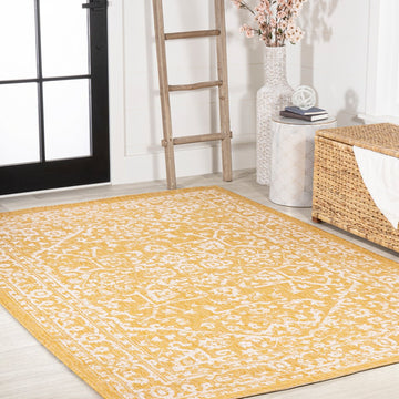 Malta Bohemian Medallion Textured Weave Indoor/outdoor Area Rug